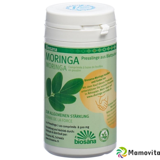 Biosana Moringa Blattpulver Spez Tabletten 120 Stück buy online