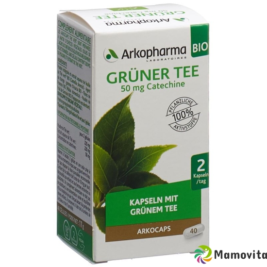 Arkocaps Grüntee Kapseln Bio Dose 40 Stück buy online