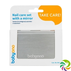 Babyono nail care set with mirror