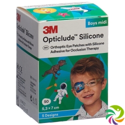 3M Opticlude Sil Augenv 5.3x7cm Midi Bo (n) 50 Stück