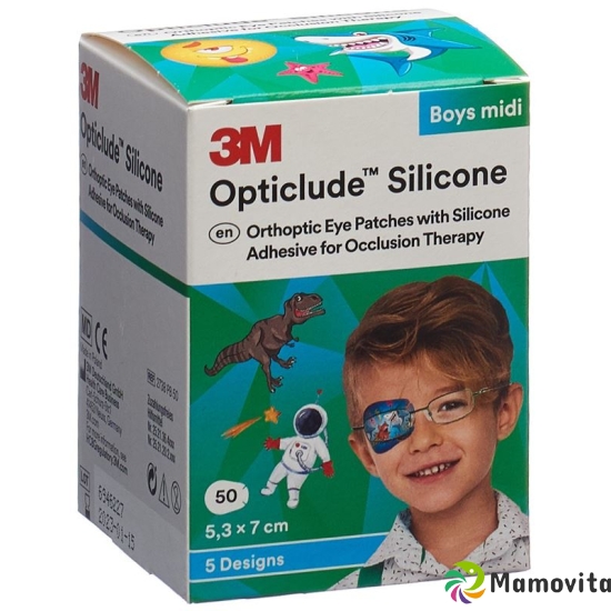 3M Opticlude Sil Augenv 5.3x7cm Midi Bo (n) 50 Stück buy online