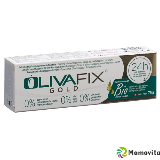 Olivafix Gold Zahnprothesenhaftcreme Tube 75g buy online