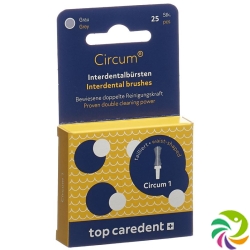 Top Caredent Circum 1 Int Bürsten Grau 25 Stück