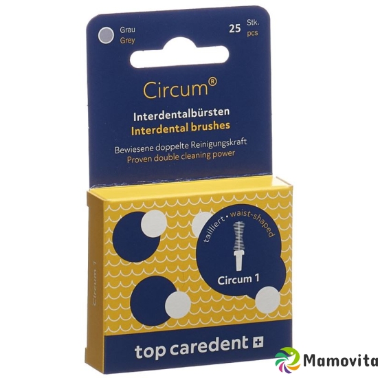 Top Caredent Circum 1 Int Bürsten Grau 25 Stück buy online