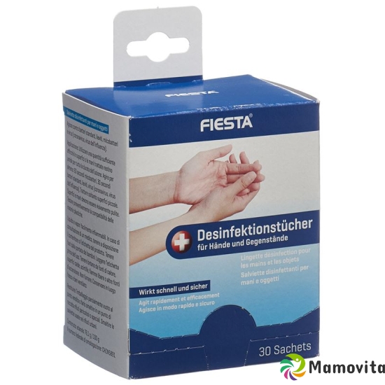 Fiesta Desinfektionstuch Hände+gegenstaende 30 Steril buy online