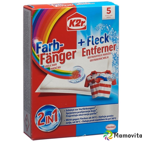 K2r Farbfaenger+fleckenentferner 2in1 Tuecher 5 Stück buy online