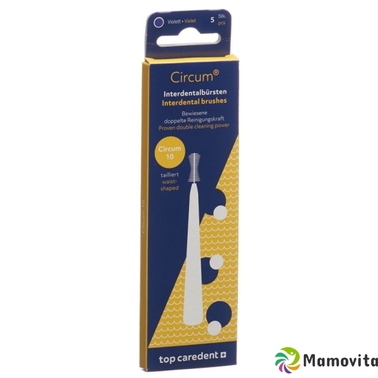 Top Caredent Circum 10 Int Bürsten Violett 5 Stück buy online