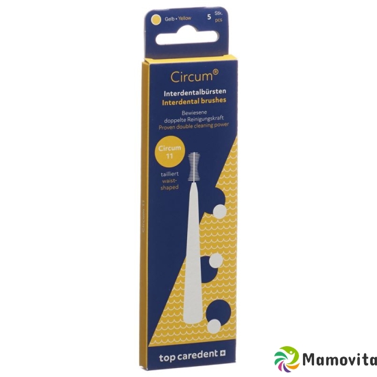 Top Caredent Circum 11 Int Bürsten Gelb 5 Stück buy online