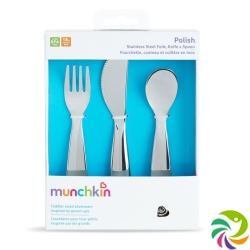 Munchkin Polish Set Of Stainless Steel Cutlery 3 Pieces