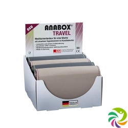 Anabox Medidispenser Travel 7tage D/f/i Disp 4 Stück