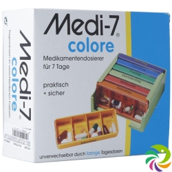 Sahag Medi-7 Medidosierer 7 Tage 4 Faecher Bunt D