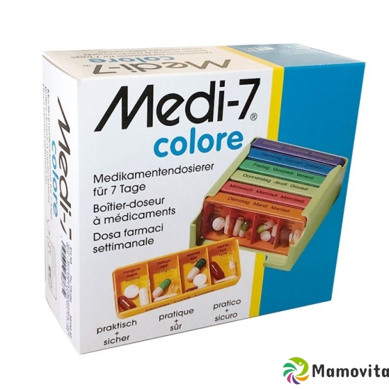 Sahag Medi-7 Medidosierer 7 Tage 4 Faecher Bunt F buy online