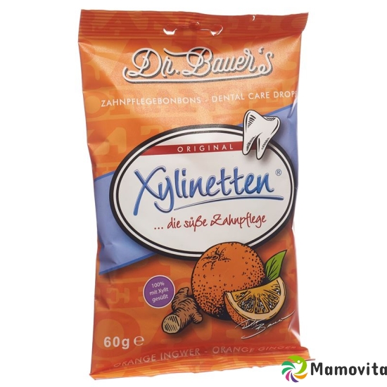 Dr Bauer's Xylinetten Zahnpflege Orange Ingwer 60g buy online