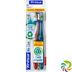 Trisa We Care medium duo toothbrush