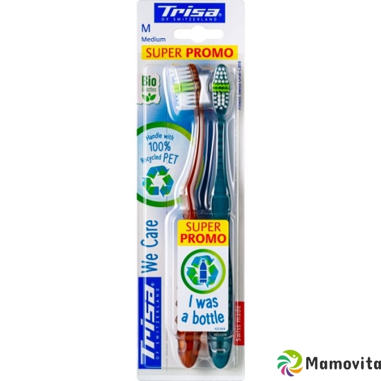 Trisa We Care medium duo toothbrush buy online