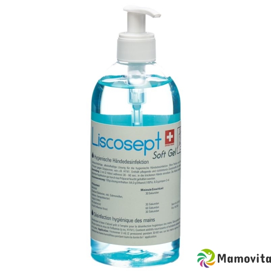 Liscosept Soft Gel Händedesinfekt Dosierpum 500 M buy online