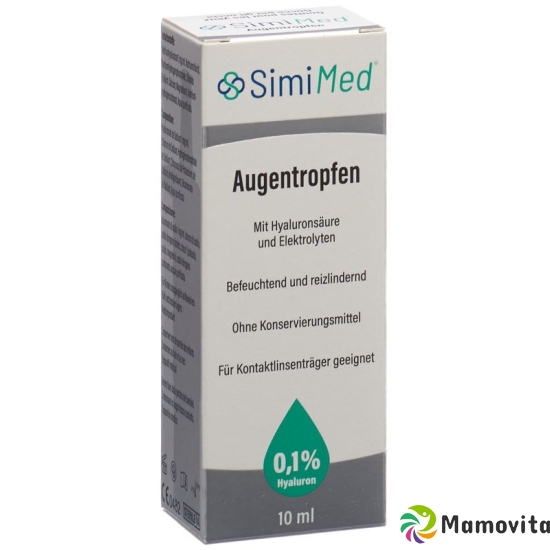 Simimed Augentropfen 0.1% Hyaluron 10ml buy online