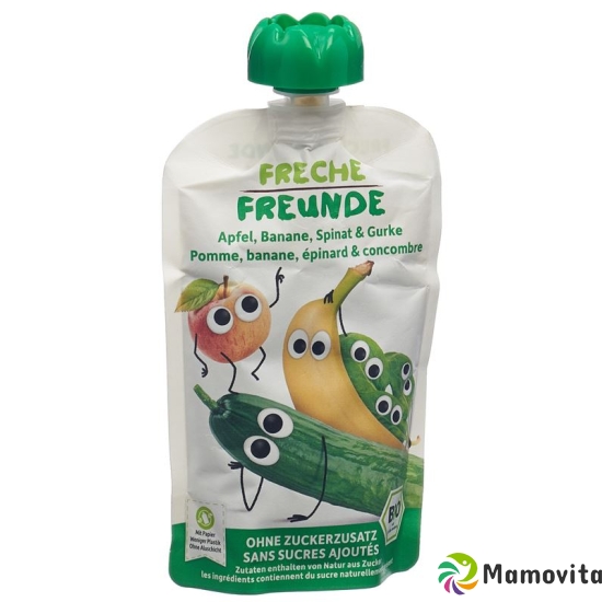 Freche Freunde Quetschmus Apf Ban Spin&gurk 100g buy online