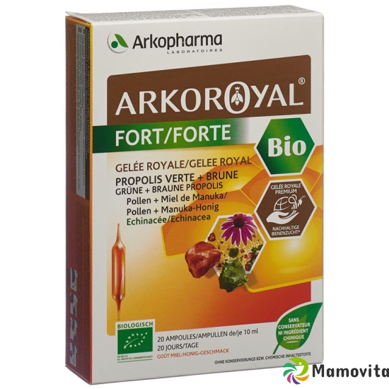 Arkoroyal Gelee Royale Forte Bio 20 Trinkampullen 10ml buy online