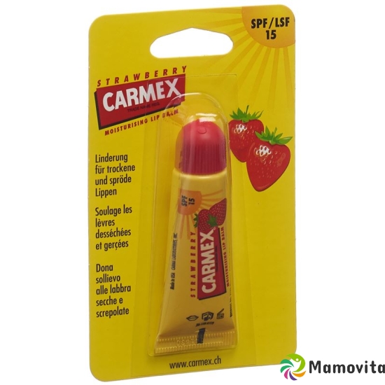 Carmex Lippenbalsam Strawberry SPF 15 Tube 10g buy online