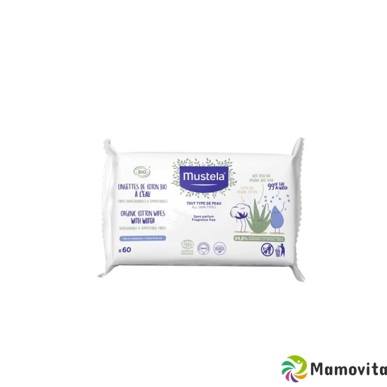 Mustela Reinigungstücher Wasser Bio 60 Stück buy online