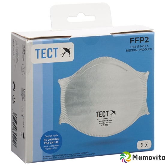 1L FFP2 Tect respirator without valve 3 pieces buy online