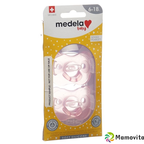 Medela Baby Dummy Soft Silicone 6-18 Girl 2 pieces buy online