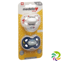 Medela Baby Dummy Day & Night 6-18 Unisex 2 pieces