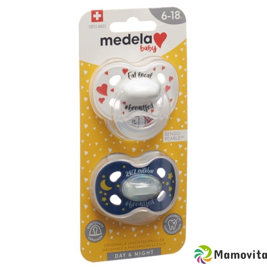 Medela Baby Dummy Day & Night 6-18 Unisex 2 pieces buy online