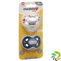 Medela Baby Dummy Day & Night 18+ Unisex 2 pieces