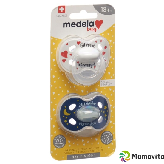 Medela Baby Dummy Day & Night 18+ Unisex 2 pieces buy online