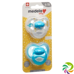 Medela Baby Dummy Original 6-18 Boy 2 pieces