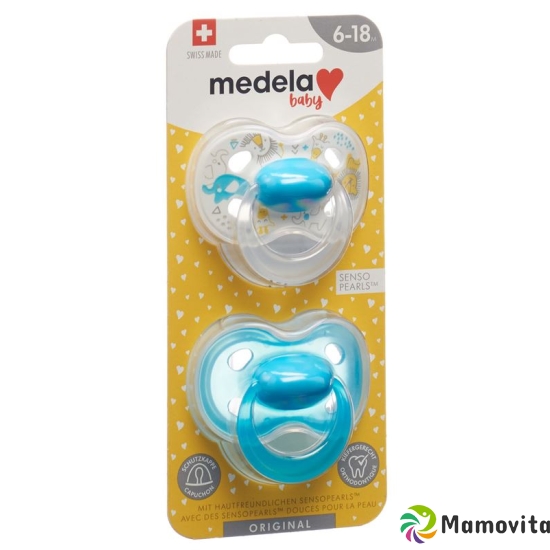 Medela Baby Dummy Original 6-18 Boy 2 pieces buy online