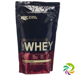 Optimum 100% Whey Gold Std Vanilla Ice Beutel 450g