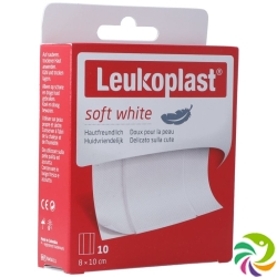 Leukoplast Soft White 8x10cm 10 pieces