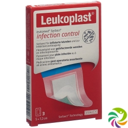 Leukoplast Leukomed Sorbact 7.2x5cm 3 pieces