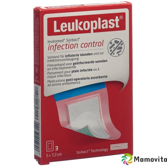 Leukoplast Leukomed Sorbact 7.2x5cm 3 pieces buy online