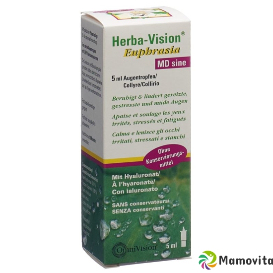 Herba Vision Euphrasia Md Sine Augentropfen 5ml buy online