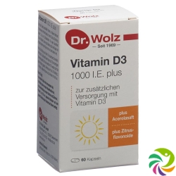 Dr. Wolz Vitamin D3 1000 I.e. Plus Kapseln 60 Stück