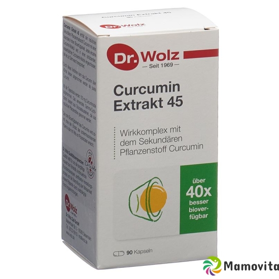 Dr. Wolz Curcumin Extrakt 45 Kapseln 90 Stück buy online