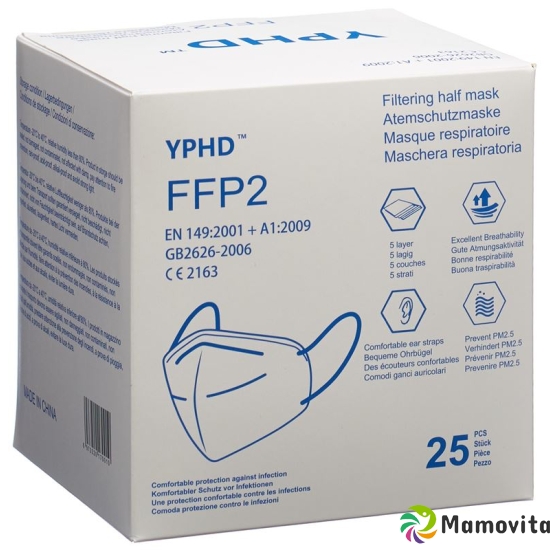 Yphd Respirator FFP2 25 pieces buy online