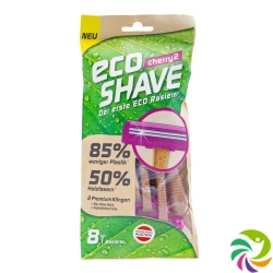 Ecoshave Cherry 2 Einmalrasierer Beutel 8 Stück