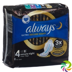 Always Ultra Binde Secure Night Size 4 8 pieces