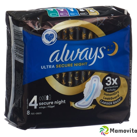 Always Ultra Binde Secure Night Size 4 8 pieces buy online