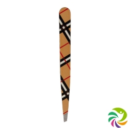 Hausmann tweezers diagonal check design beige