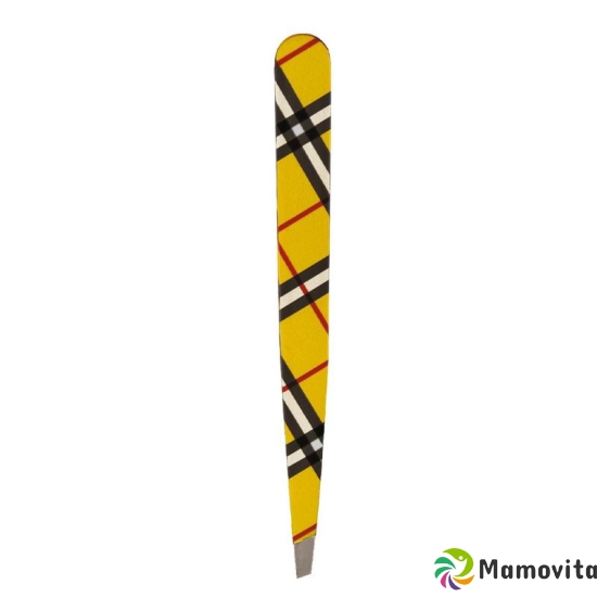 Hausmann tweezers diagonal check design yellow buy online