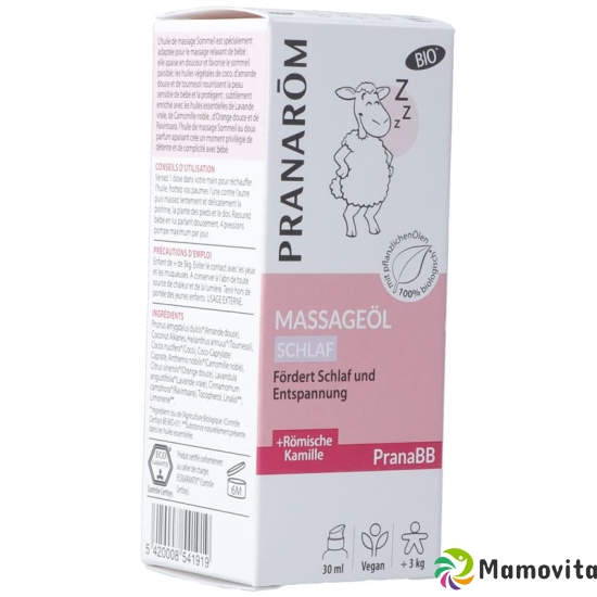 Pranarom Pranabb Massageöl Schlaf Bio 30ml buy online