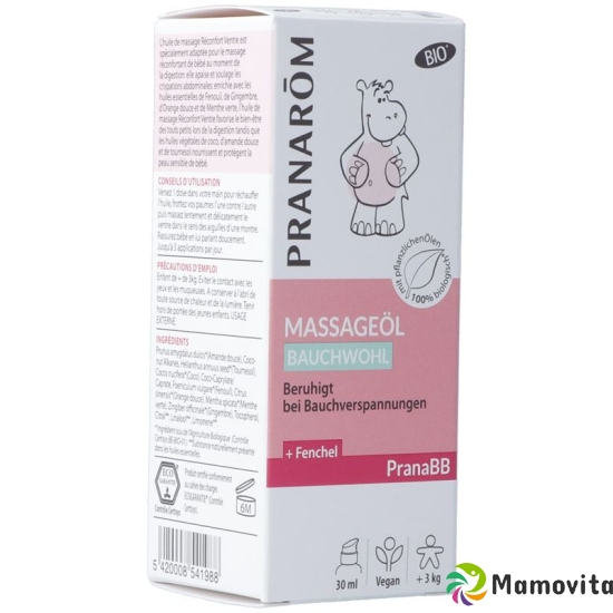 Pranarom Pranabb Massageöl Bauchwohl Bio 30ml buy online