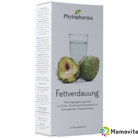 Phytopharma Fettverdauung Brausetabletten 40 Stück buy online