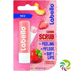 Labello Caring Lip Scrub Strawberry Peach 5.5ml